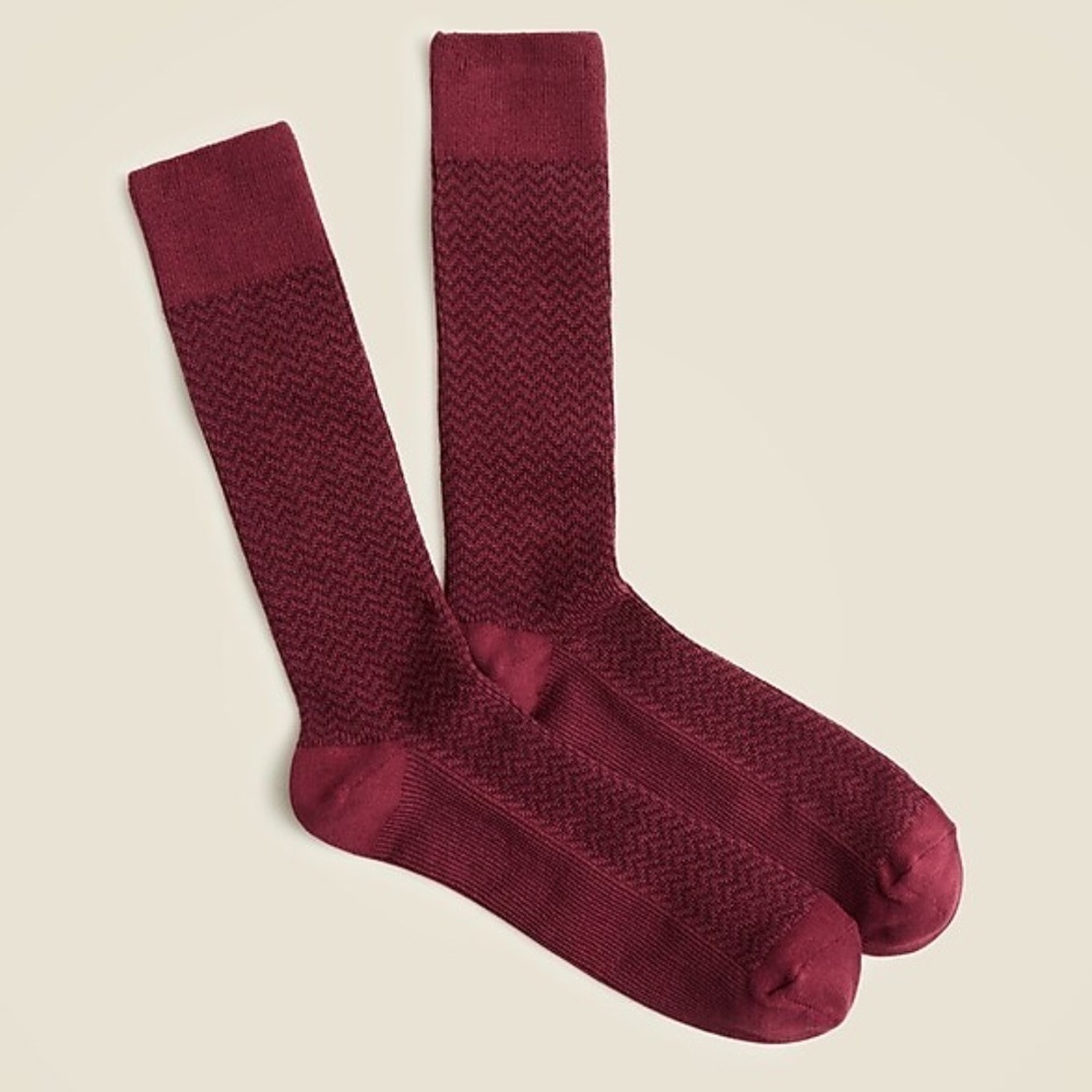 J crew mens zigzag socks